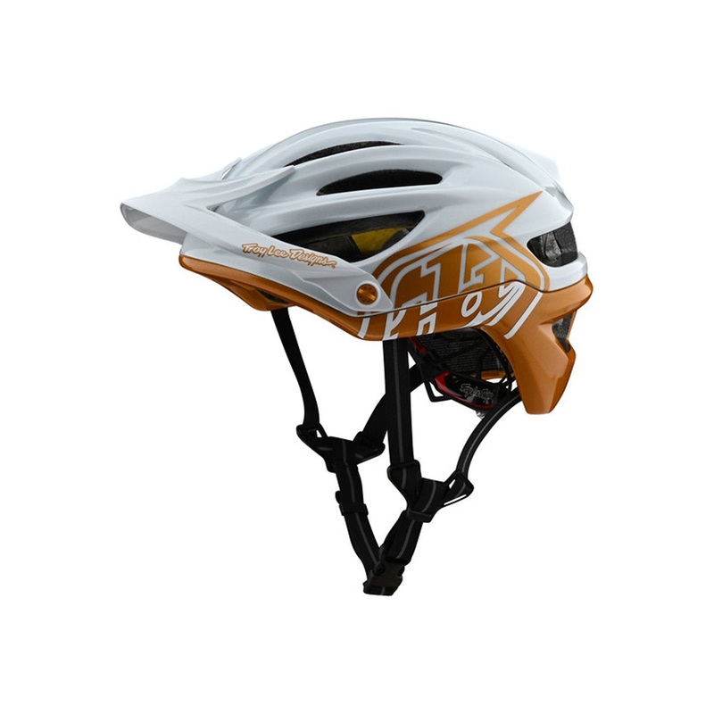 Troy Lee Designs A2 MIPS MTB Helmet – Decoy – Pearl White-Gold – 2020