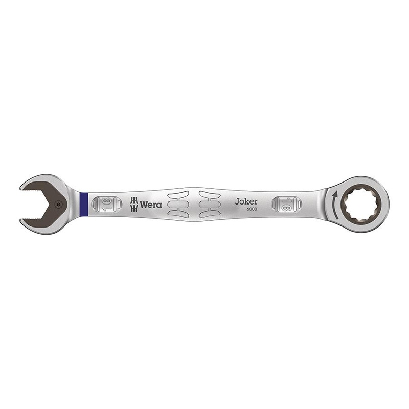 Wera 6000 Joker Ratcheting 16mm Combination Wrench Set  High-Performance Chrome Molybdenum Steel, Fine-Tooth Ratchet, Anti-Slip Hex Drive