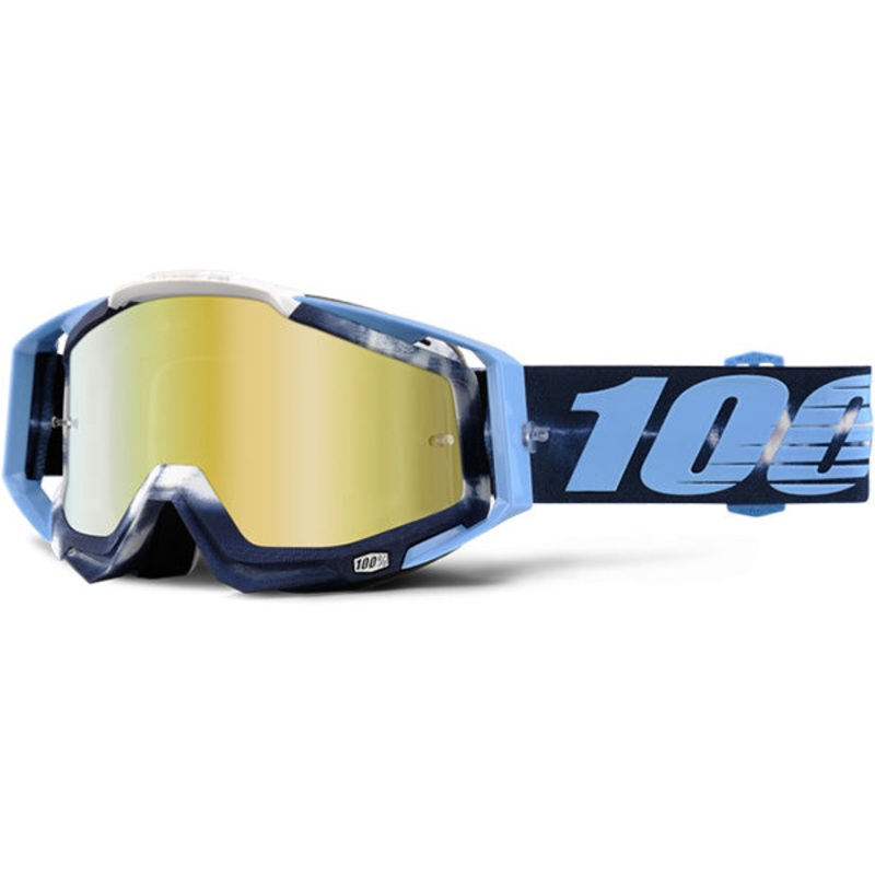 100% Racecraft Goggles-TieDye-Mirrored Gold Lens