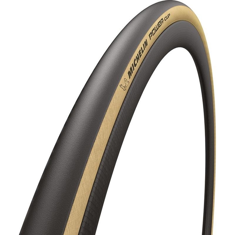 Michelin, Power Cup, Road Tire, 700x28C, Folding, Clincher, X-Race, Aramid Protek, 3x120TPI, Tanwall