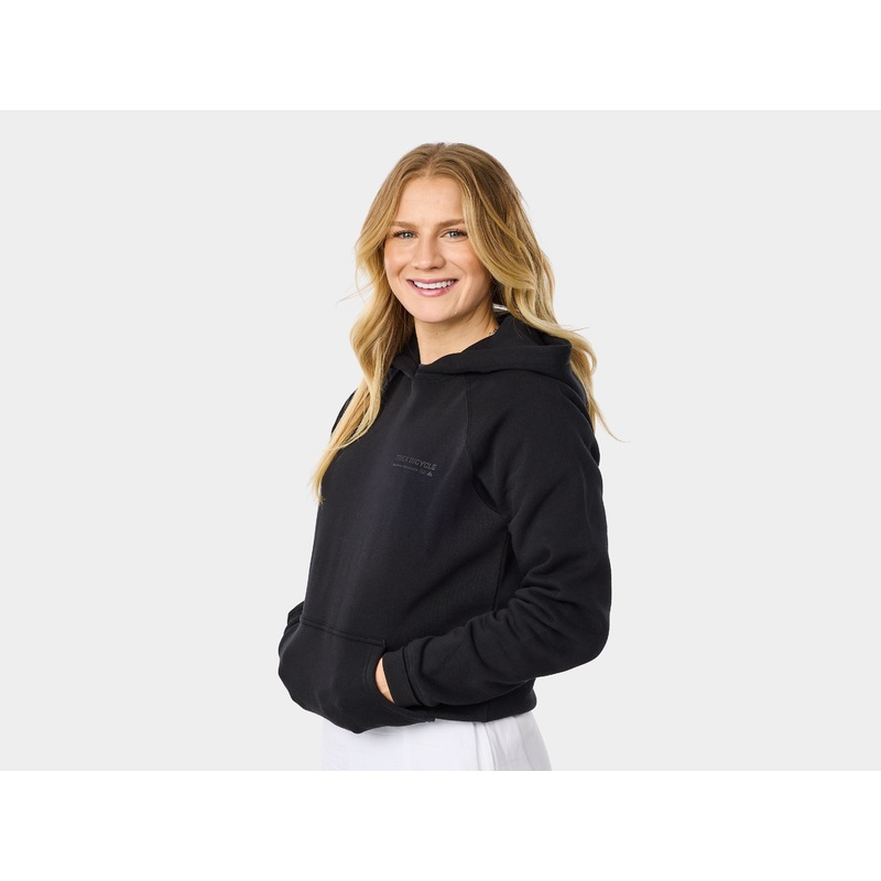 Shirt Trek Left Stacked Hoodie X-Large Black