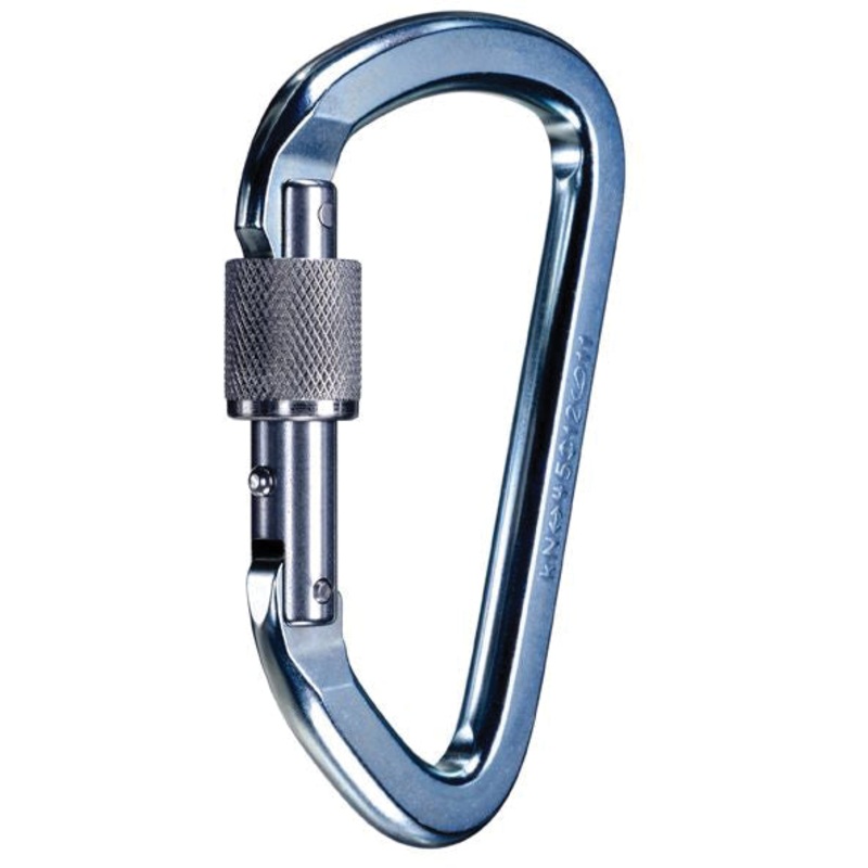 SMC Lite Stainless Steel Locking Carabiner  High-Performance, Durable Marine-Grade Stainless Steel Climbing & Safety Equipment