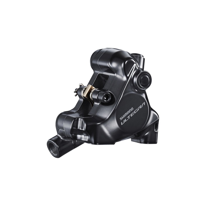 Shimano Ultegra BR-8170 Hydraulic Disc Brake Caliper – Front Flat Mount For 140/160mm Rotor Finned Resin Brake Pads