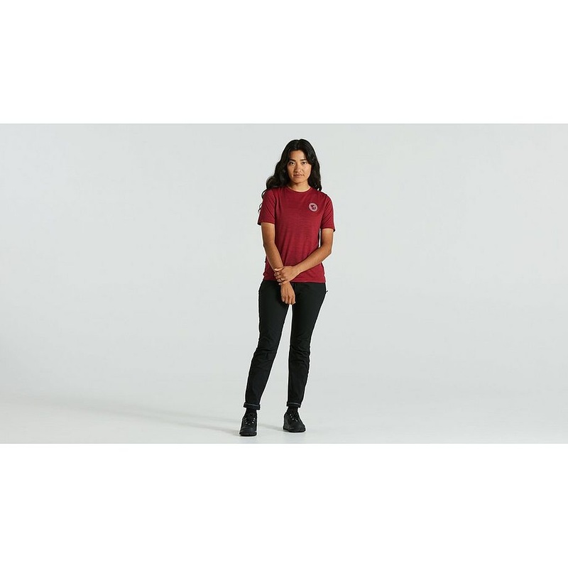 Specialized s/f wool tee ss wmn pomegranate red s