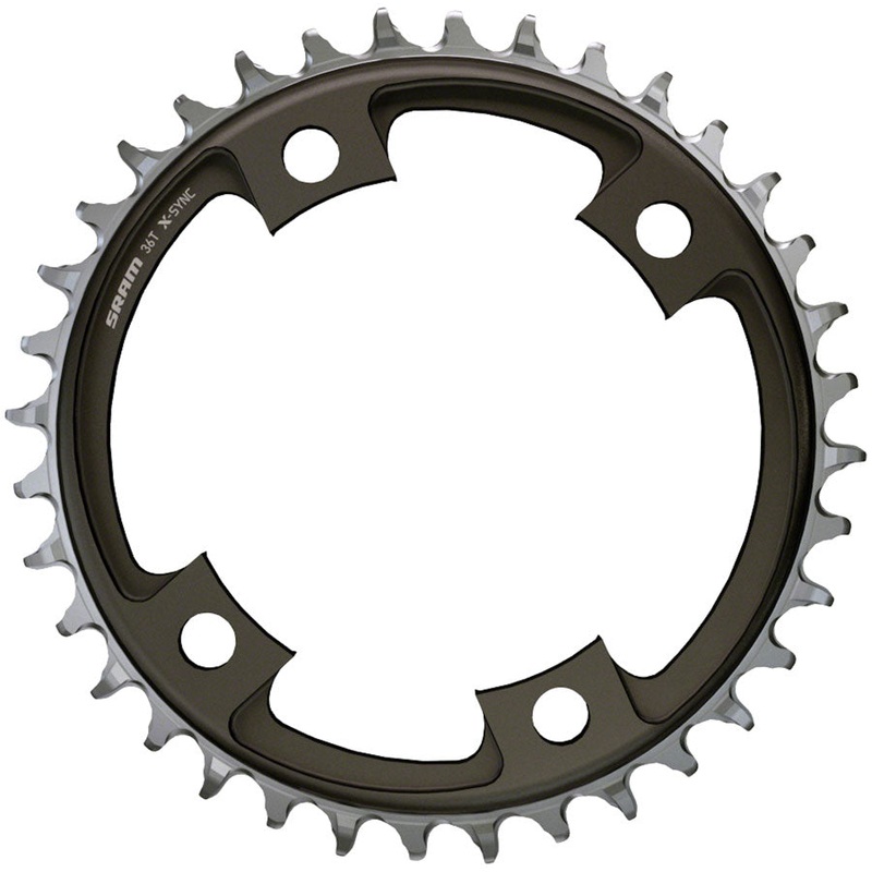 SRAM 40 Tooth 107mm BCD x 4-Bolt 1×12-Speed X-Sync Chainring Blast Black