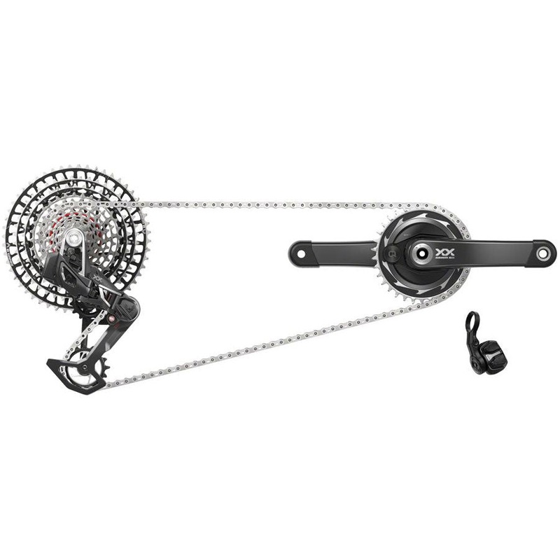 SRAM XX SL T-Type Eagle Transmission Power Meter Group – 170mm, 34t Chainring, AXS POD Controller, 10-52t Cassette, Rear Derailleur, Chain