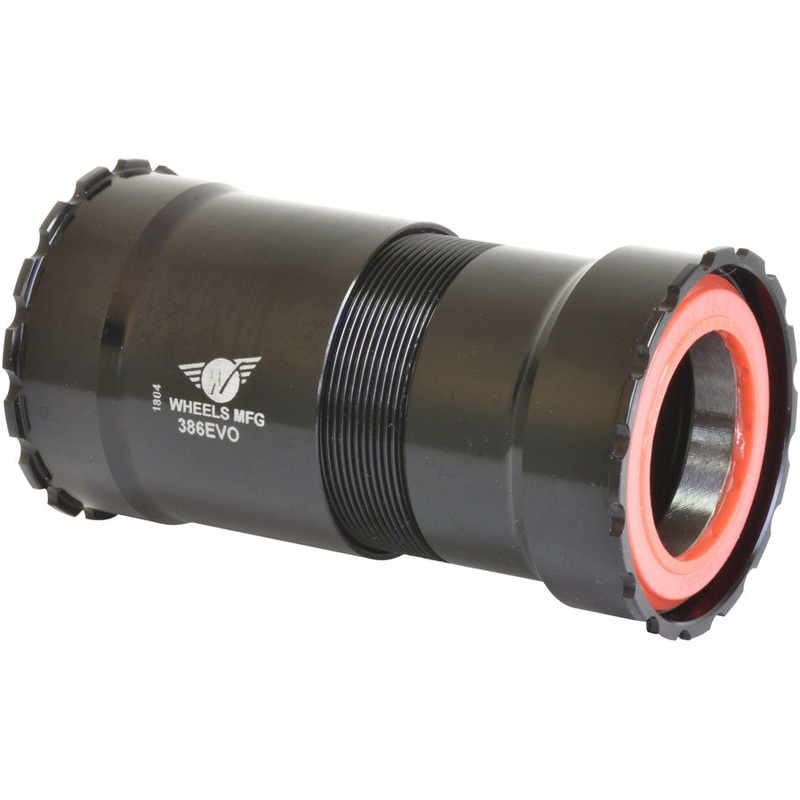 Wheels Manufacturing 386EVO Thread-Together Bottom Bracket – DUB Spindle ABEC-3 Bearing BLK
