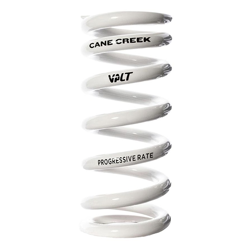 Cane Creek Progressive Rate VALT Lightweight Rear Shock Spring – 45mm x 450-550lbs White