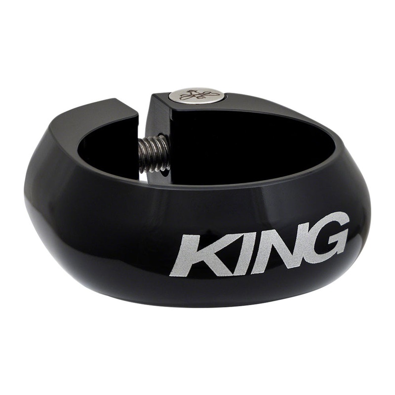 Chris King Bolt-On Seat Post Clamp – 31.8mm – Black – Made in the USA