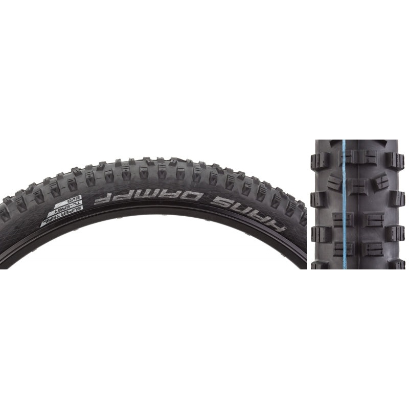 Schwalbe Hans Dampf Tire – 29 x 2.6″ Tubeless Folding BLK Evolution Line Addix SpeedGrip Super Trail