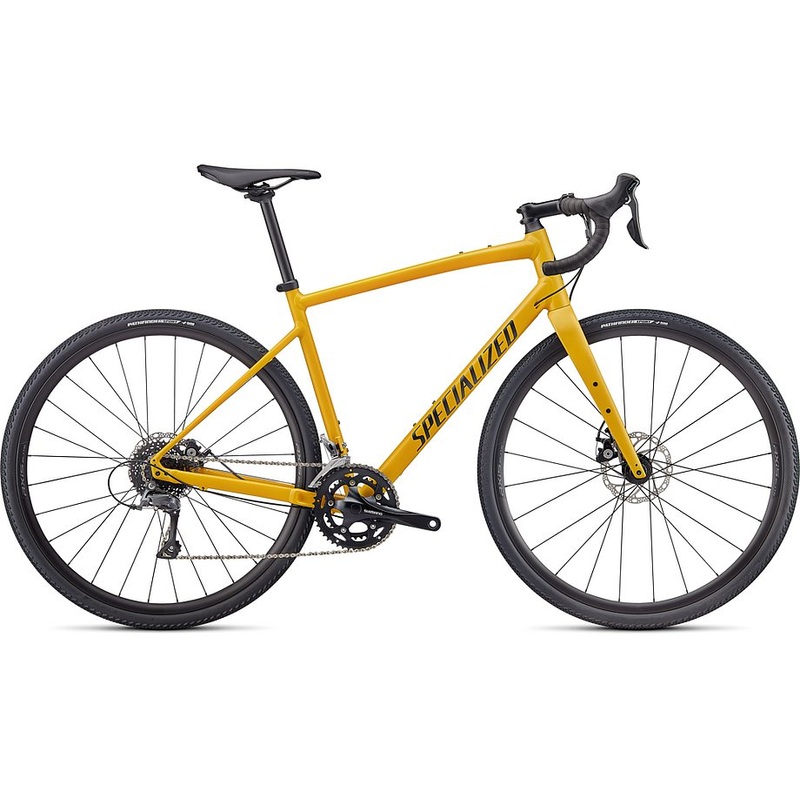 2022 Specialized diverge e5 bike satin brassy yellow/black/chrome/clean 52