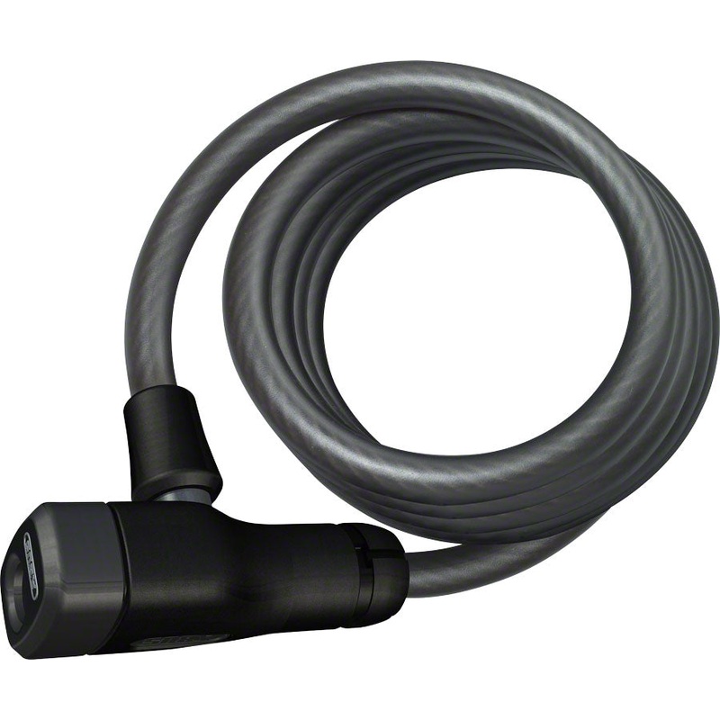 ABUS Star 4508 Keyed Coiled Cable Lock: 150cm x 8mm Black