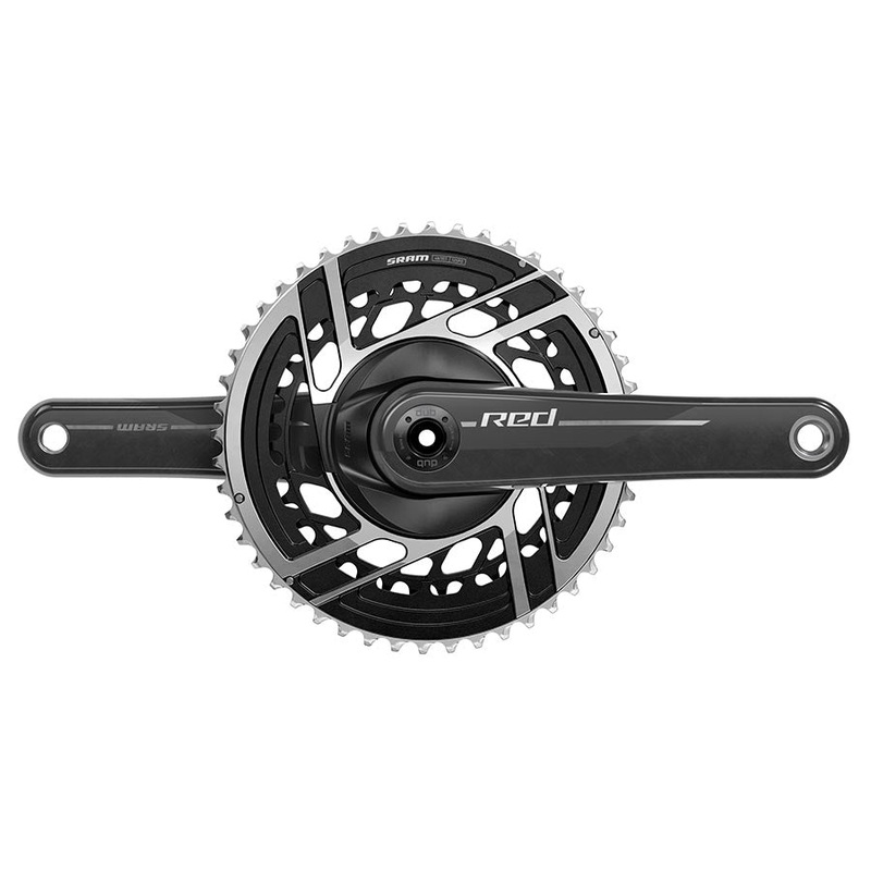 Red DUB 2x E1 Crankset Speed: 12 Spindle: 28.99mm BCD: Direct Mount  8 Bolt 50/37 DUB 160mm Black Road