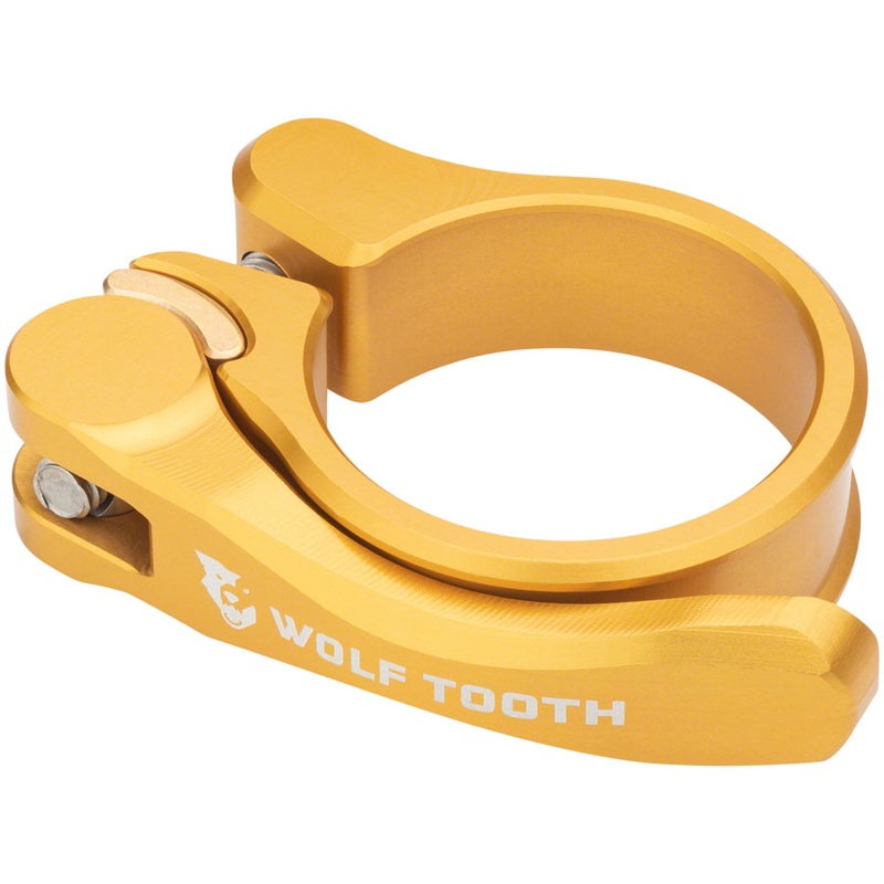 Components Quick Release Seatpost Clamp – 34.9mm Gold