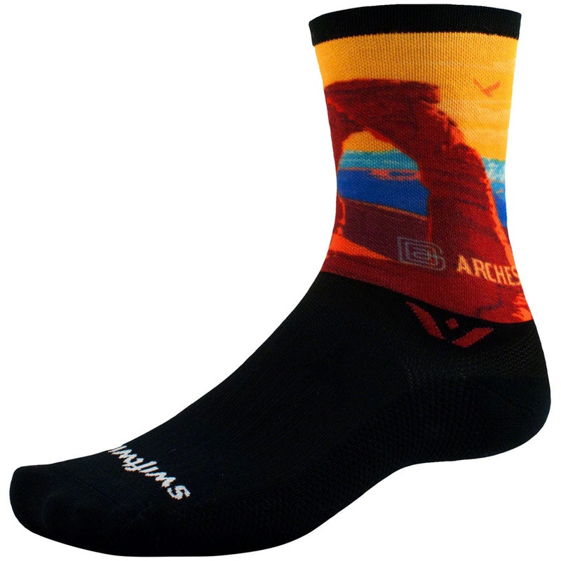 Swiftwick Vision Six Impression National Park Socks – 6 inch, Arches, Medium