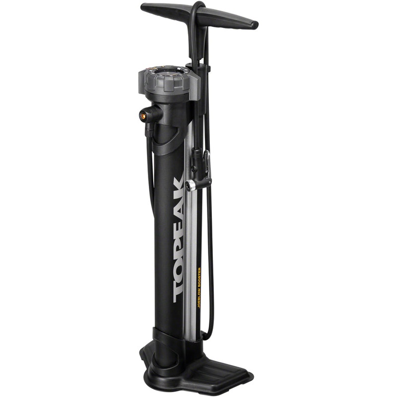 Topeak JoeBlow Booster Floor Pump – 160psi / 11bar, SmartHead DX3, Black/Gray