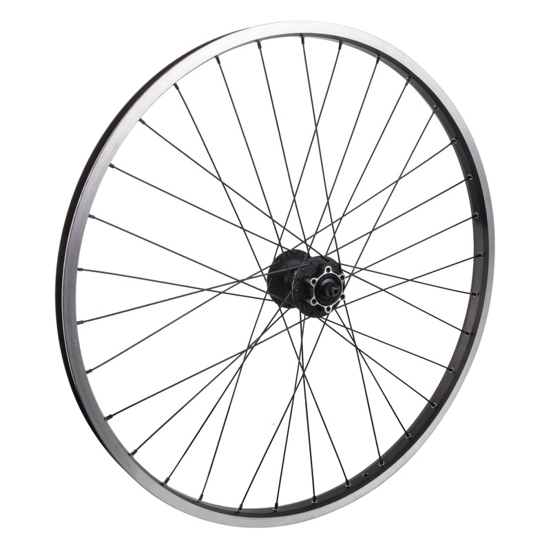 Shimano M525 on Sun Rhyno Lite 26″ Double Wall Alloy MTB Wheel – Front