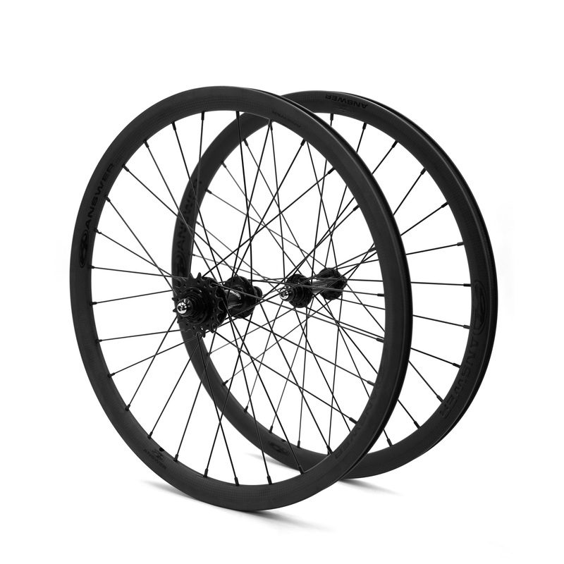 Answer Holeshot Mini Carbon BMX Wheelset-28H-20×1 1/8″