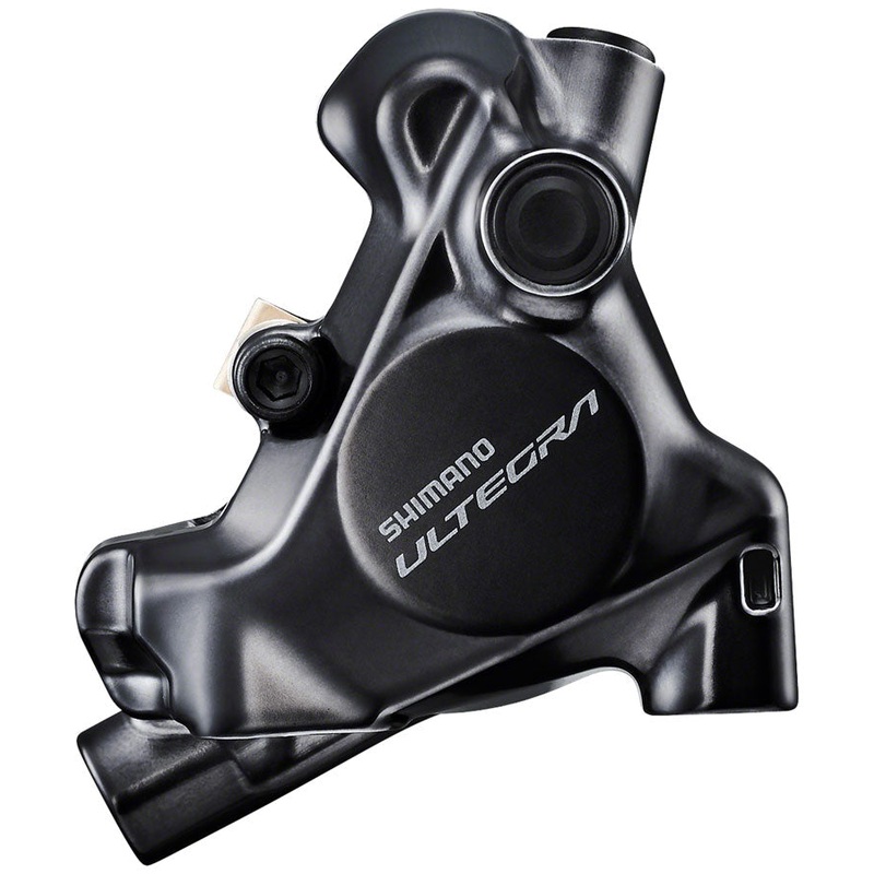 Shimano Ultegra BR-8170 Hydraulic Disc Brake Caliper – Rear, Flat Mount, Finned Resin Brake Pads