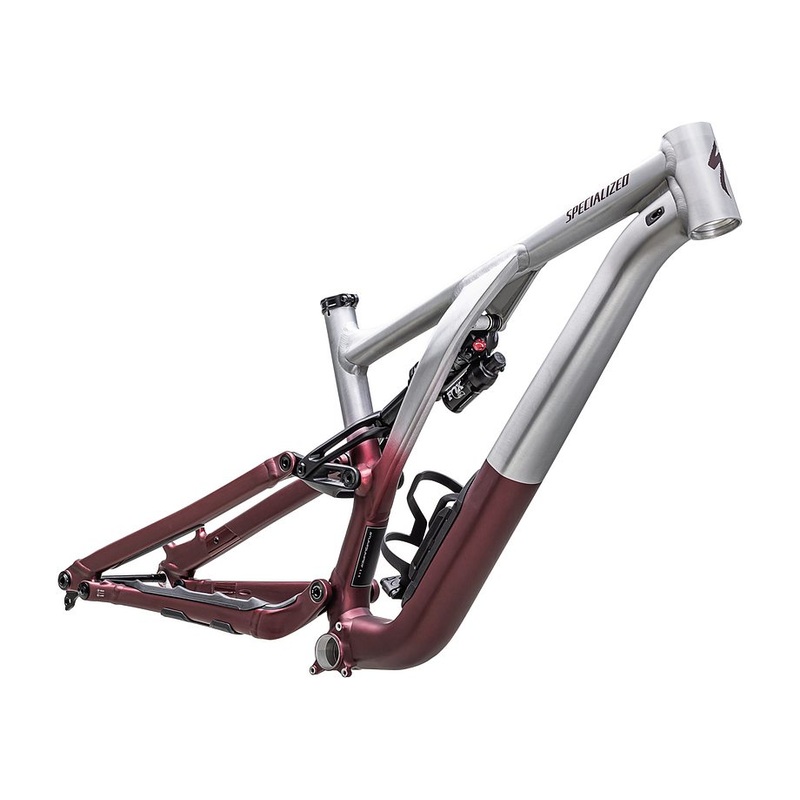 Specialized Stumpjumper evo alloy frm frame satin brushed aluminum / maroon s1
