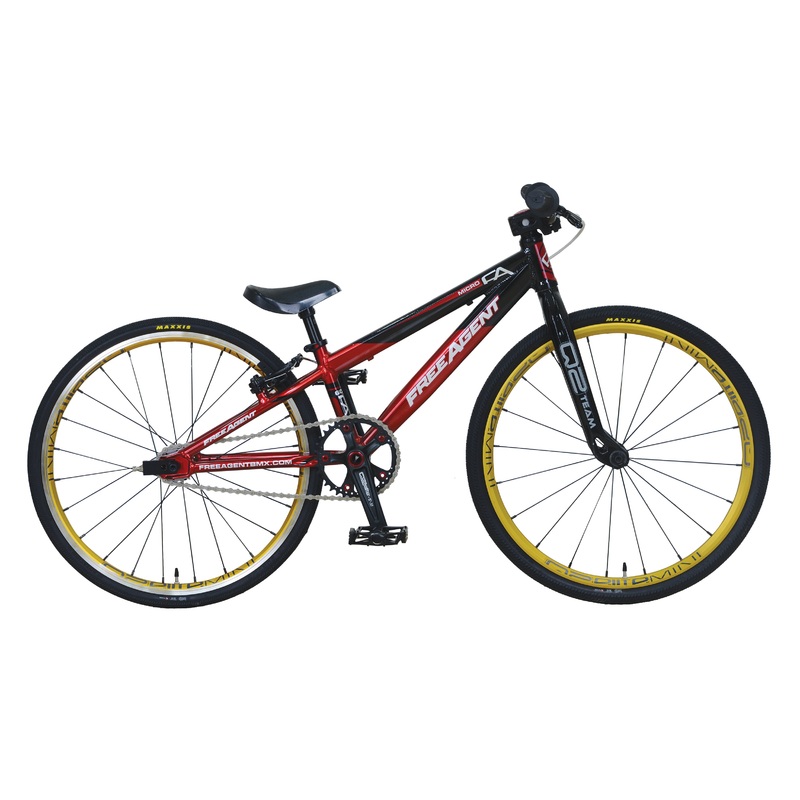 Free Agent Team Micro BMX Race Bike-Black/Red
