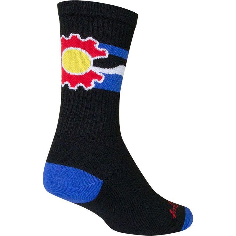SockGuy Crew Cogorado Socks – 6 Black Small/Medium