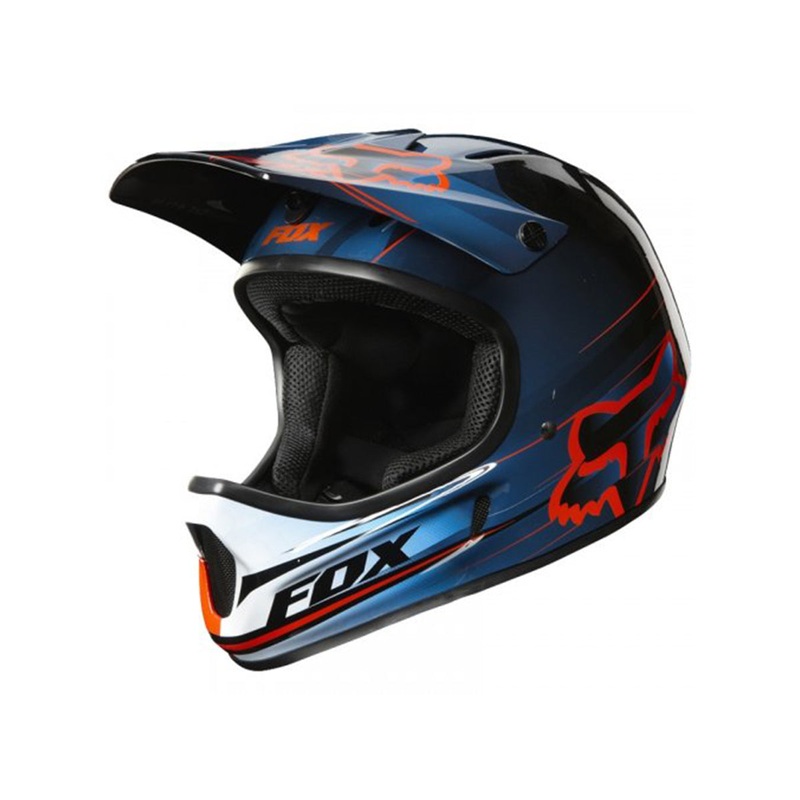 Fox Racing Rampage Full Face Helmet – Blue-Red