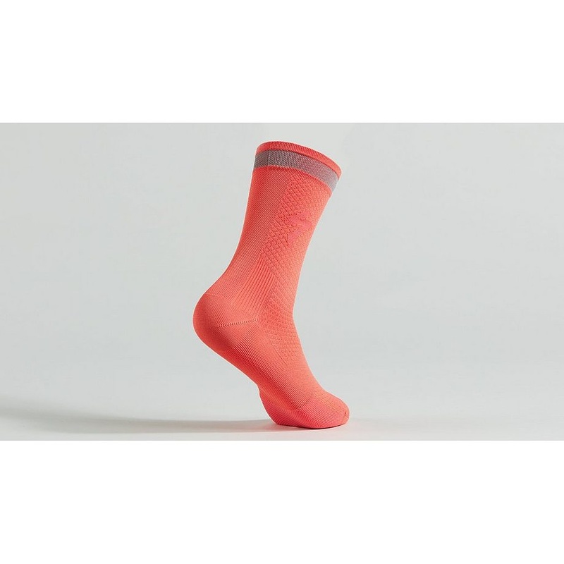 Specialized soft air reflective tall sock vivid coral l