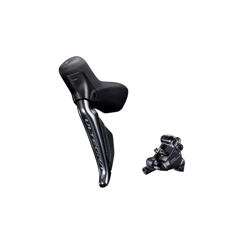 Shimano Ultegra ST-R8170F Di2 Shift/Brake Lever BR-R8170 Hydraulic Disc Brake Caliper – Left/Front 2x Flat Mount BLK