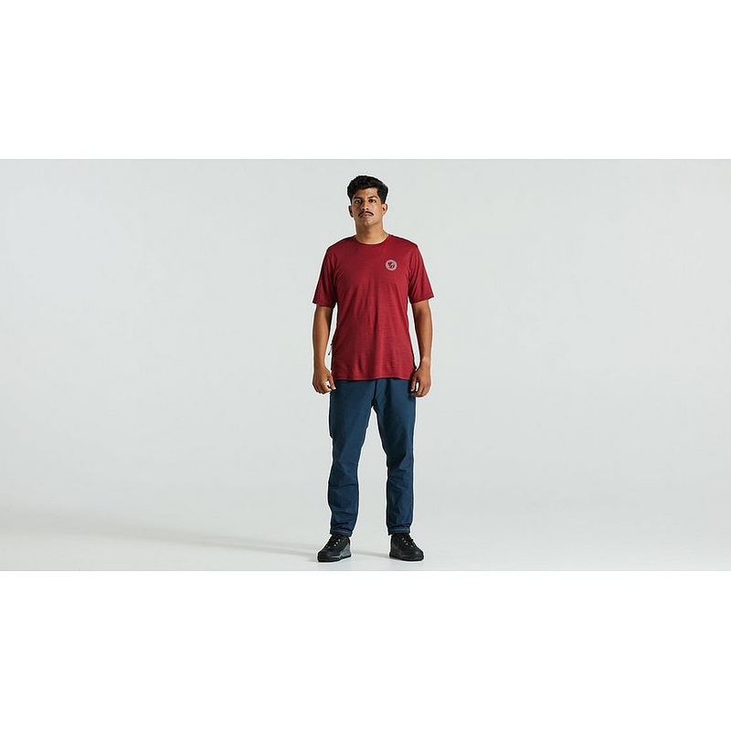 Specialized s/f wool tee ss men pomegranate red s