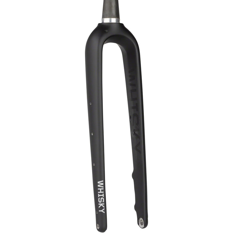 WHISKY No.9 MCX+ Fork – 12mm Thru Axle 1-1/8-1.5″ Tapered Carbon Steerer Flat Mount Disc Matte BLK
