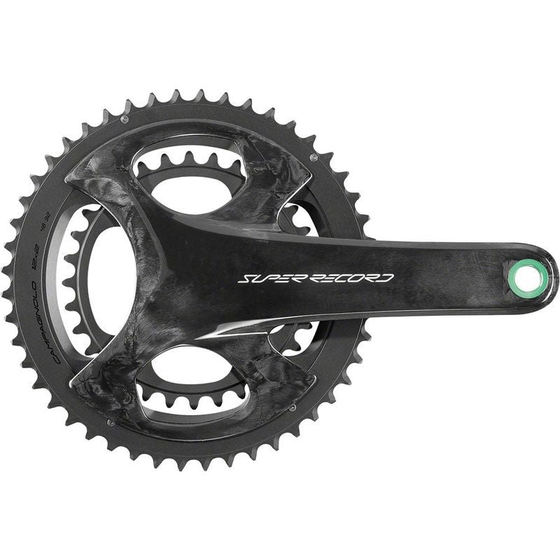 Campagnolo Super Record Wireless Crankset – 165mm 12-Speed 50/34t Campy 121/88 Asym BCD Ultra Torque Spindle Carbon