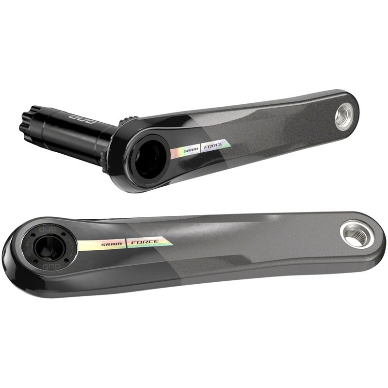 SRAM Force Wide Crank Arm Assembly – 175mm, 12-Speed, 8-Bolt Direct Mount, DUB Spindle Interface, Iridescent Gray, D2