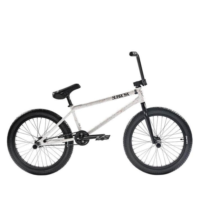 Subrosa Letum 20.75″ TT Bike Satin White / Red Splatter