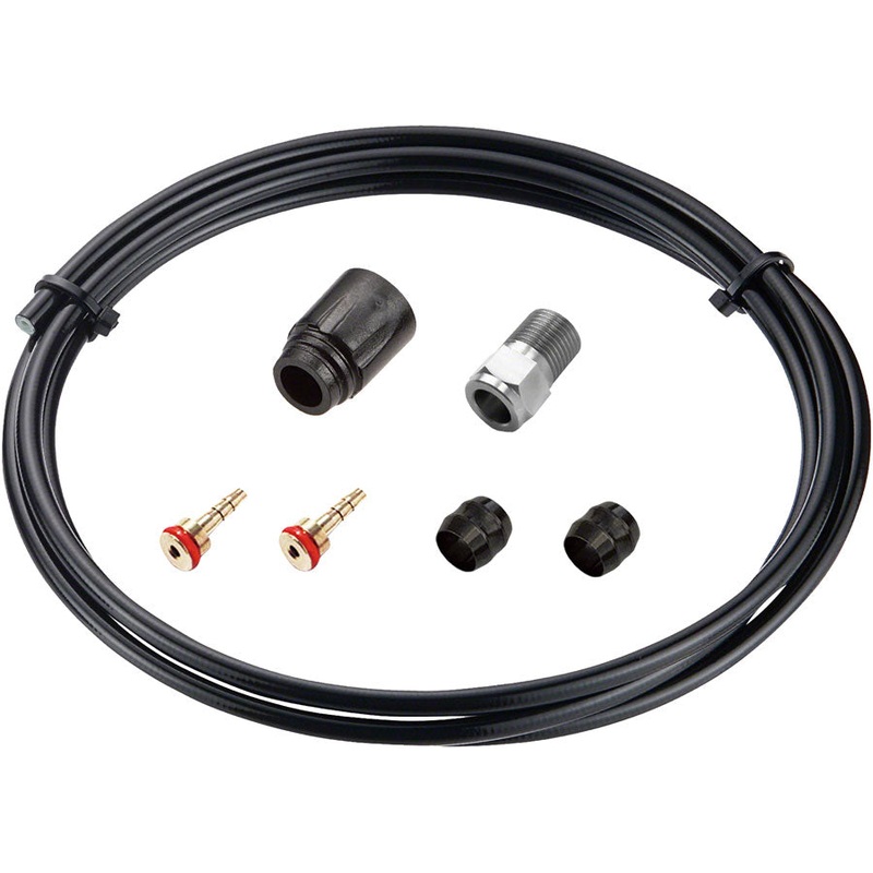 Tektro Hydraulic Disc Brake Hose Kit 5mm x 2000mm Black W/ Fittings