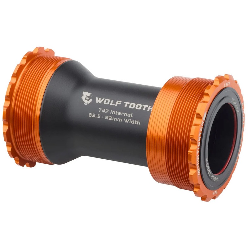 Wolf Tooth Bottom Bracket – T47 Inboard 85.5/92mm For 30mm Spindle Orange