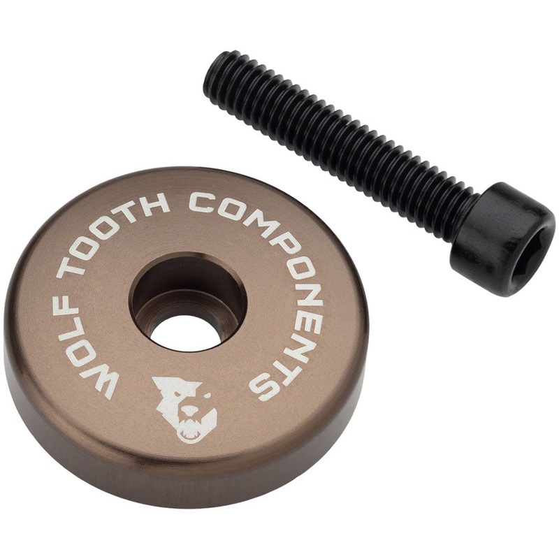 Wolf Tooth Stem Cap – Espresso, with 5mm Spacer