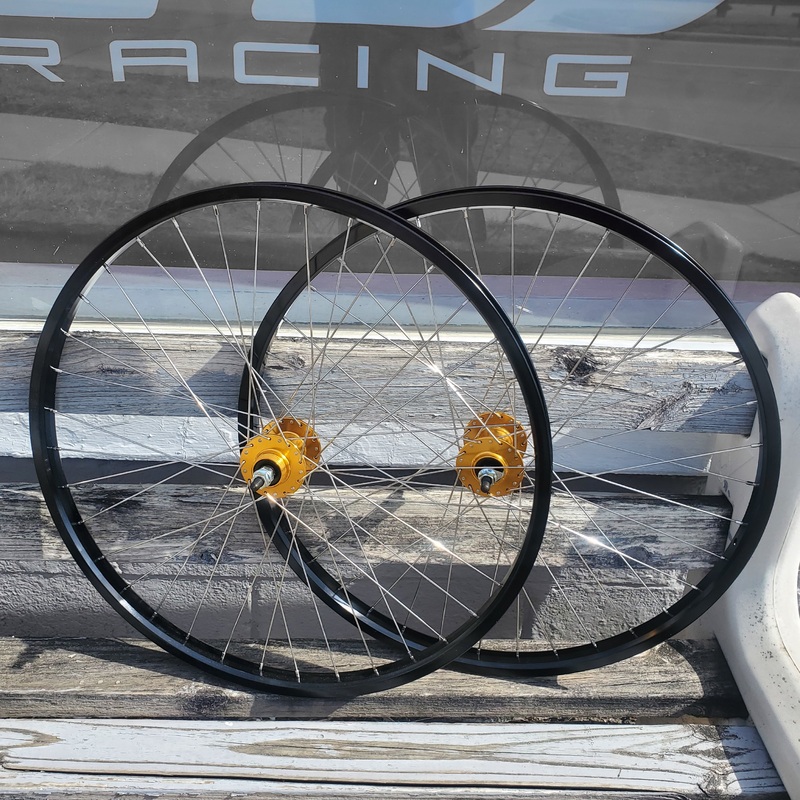 26″ Monza OEM BMX Wheelset – Double Wall – Black/Gold