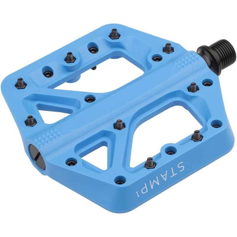 Crank Brothers Stamp 1 Pedals – Platform Composite 9/16″ Blue Small