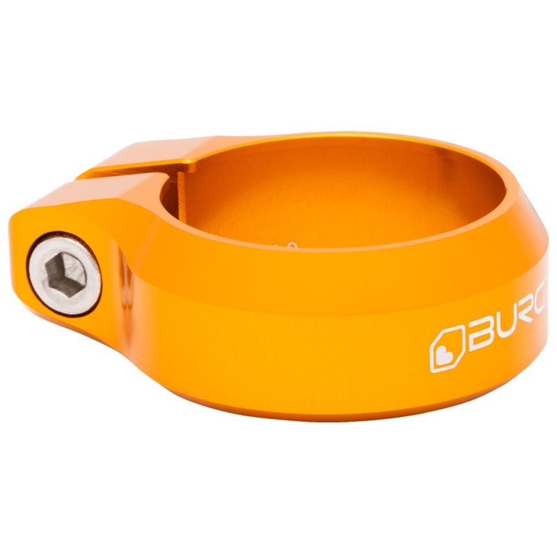 Burgtec Seat Clamp – 34.9mm Diameter – Iron Bro Orange