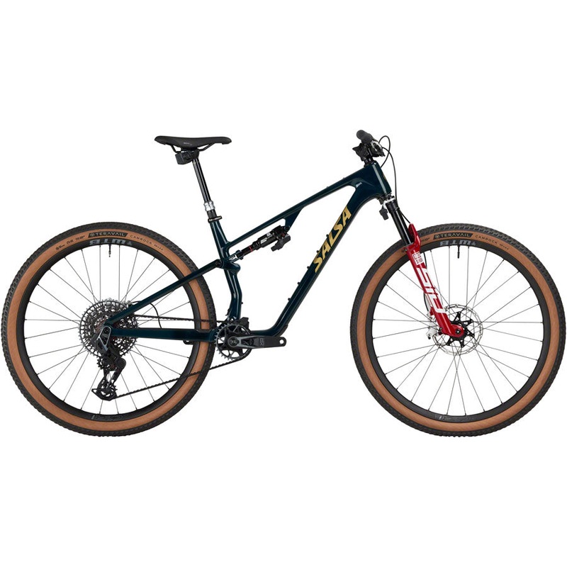 Salsa Spearfish C Deluxe XO AXS Transmission Bike – 29″ Carbon Midnight Carbon Large