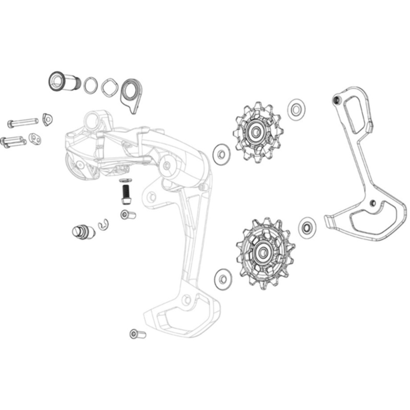SRAM RED XPLR AXS Rear Derailleur Outer Link Kit